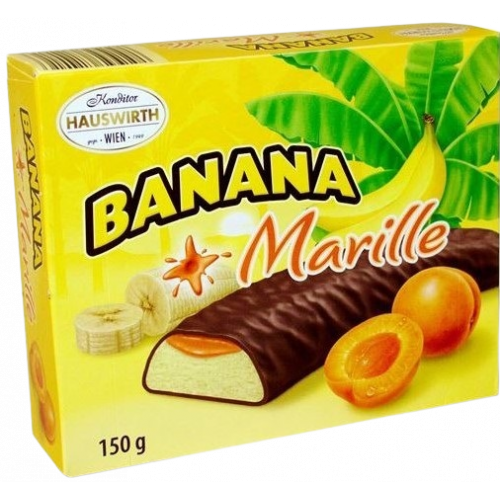 Цукерки "Hauswirth" Banana Marille/ абрикос, 150г