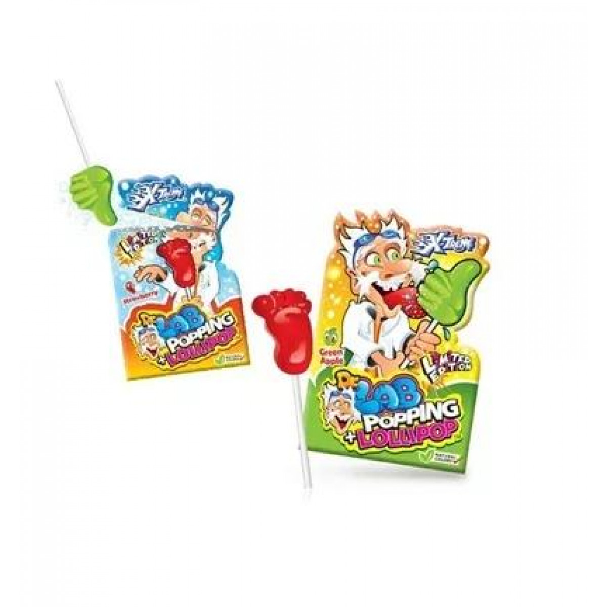 Цукерки "Johny Bee " Dr Lab Popping+Lollipop,13г, Польща
