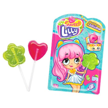 Цукерки "Johny Bee " Sweet Lilly Popping +Lollipop,13 г, Польща
