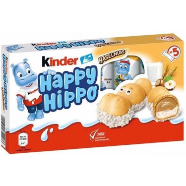 Цукерки "Kinder" Happy Hippo біле, 103.5 г, Німеччина
