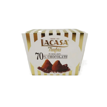Цукерки "Lacasa"Трюфель 70% Какао,150г, Іспанія