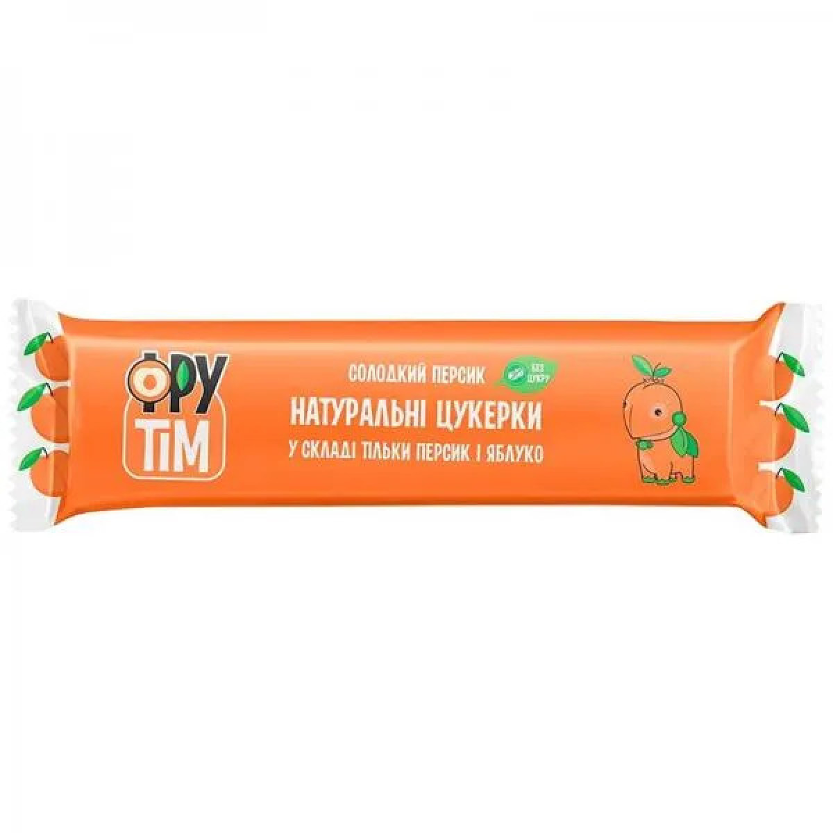 Цукерки натуральні "Фрутім" яблучно-персиковий, 20г, Україна