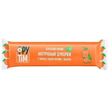 Цукерки натуральні "Фрутім" яблучно-персиковий, 20г, Україна