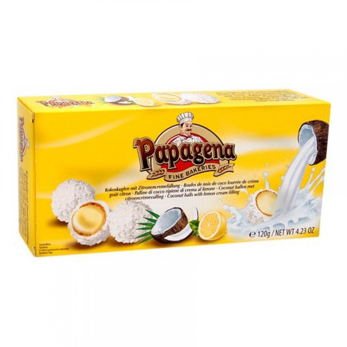 Цукерки "Papagena" Кокос та Лимон, 120г, Австрія