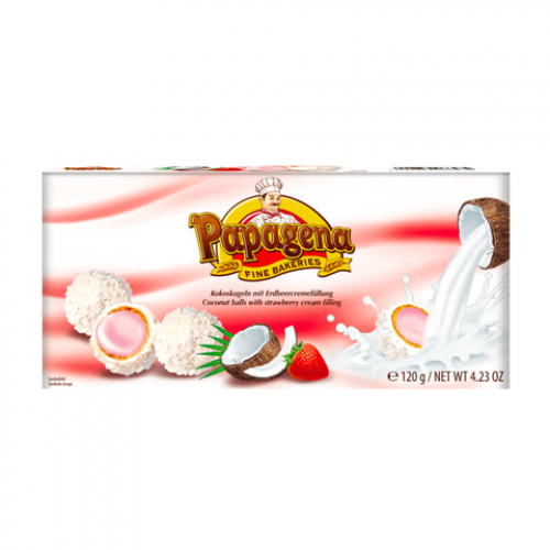 Цукерки "Papagena" Полуниця та Кокос, 120г