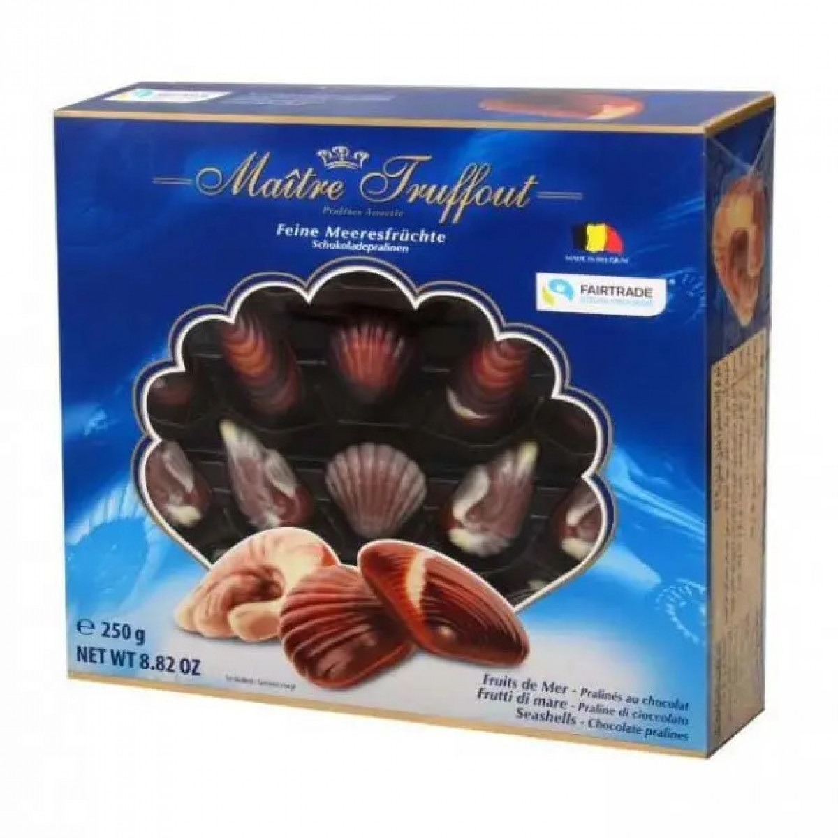 Цукерки ракушки "Pralines sea Shells" Feine Meeresfruchte, 250г, Австрія