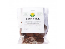 Цукерки "Sunfill" шоколадно-апельсинові, 100г
