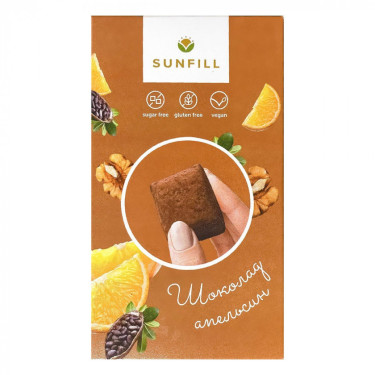 Цукерки "Sunfill" з апельсином, 150г, Україна