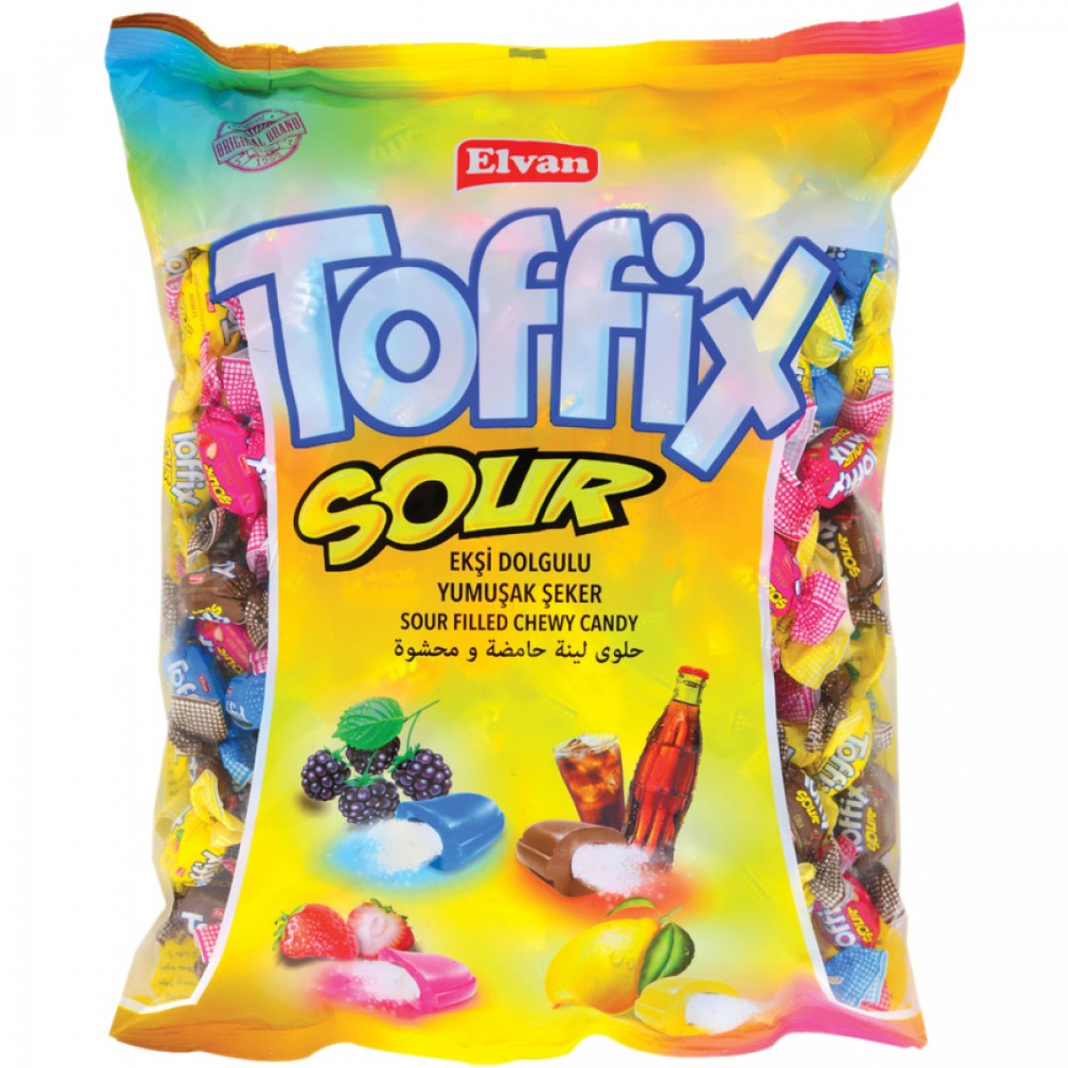 Цукерки "Toffix" sour mix, 100г, Туреччина