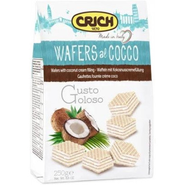 Вафлі "Crich" з кокосом, 250г, Італія