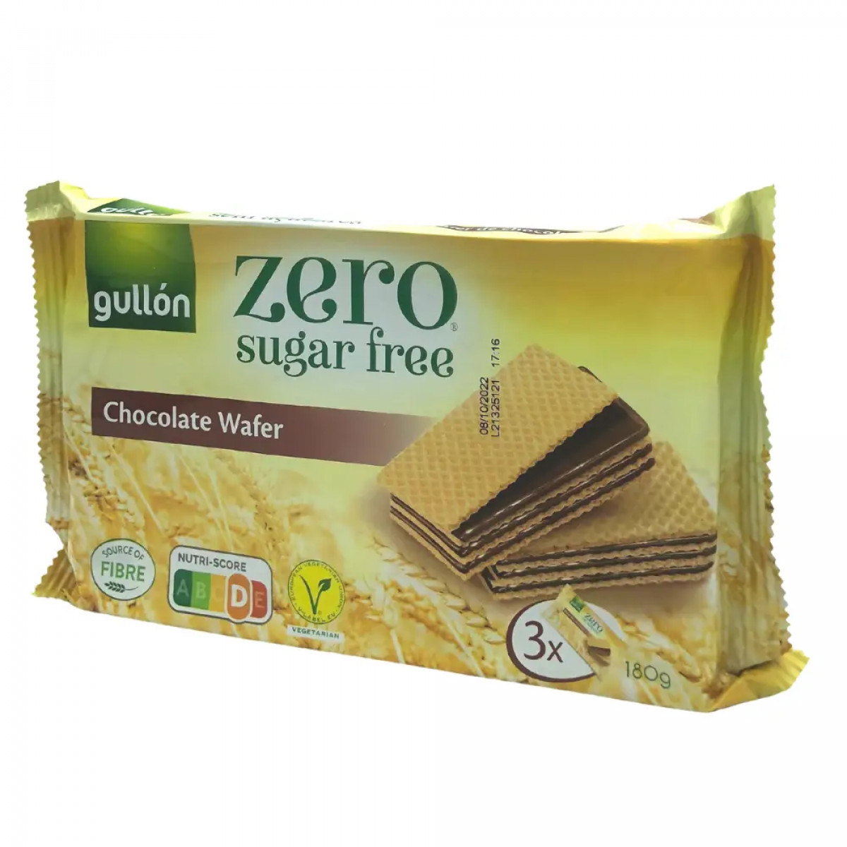 Вафлі "GULLON" без цукру, Diet Nature Choco, 180 г, Іспанія