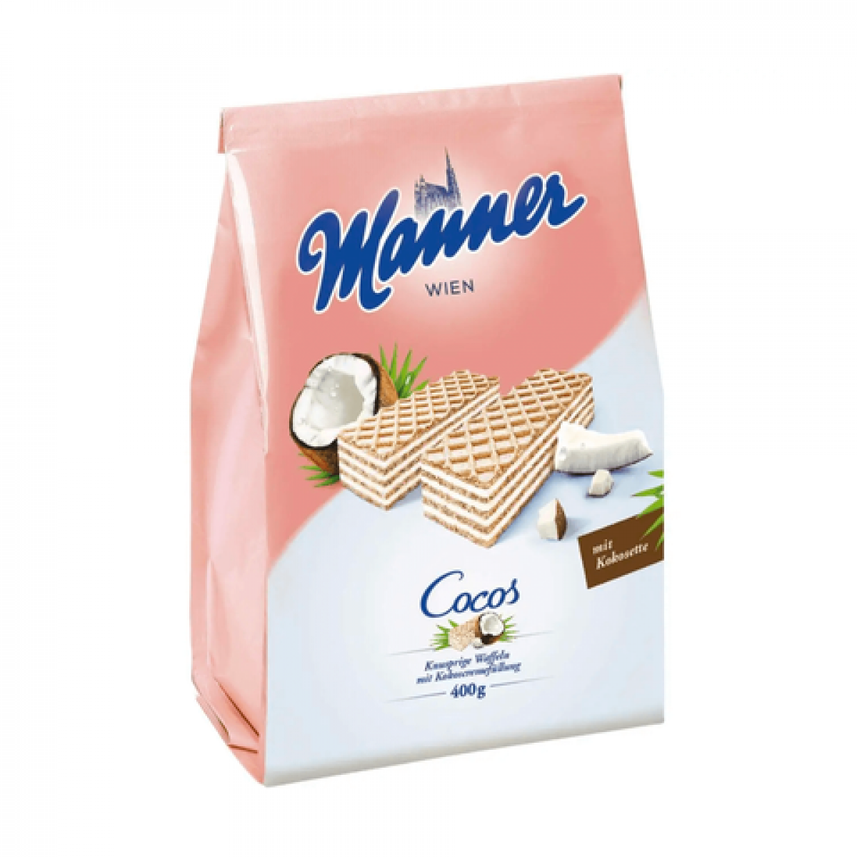 Вафлі "Manner" Coconut Cream з кокосовим кремом, 400г, Австрія