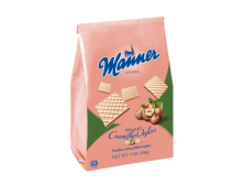 Вафлі "Manner" Hazelnut cream з горіховим кремом, 400г