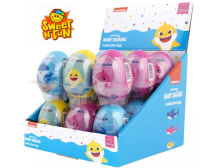 Яйця "Sweet'n Fan" Baby Shark Plastik Eggs 10г