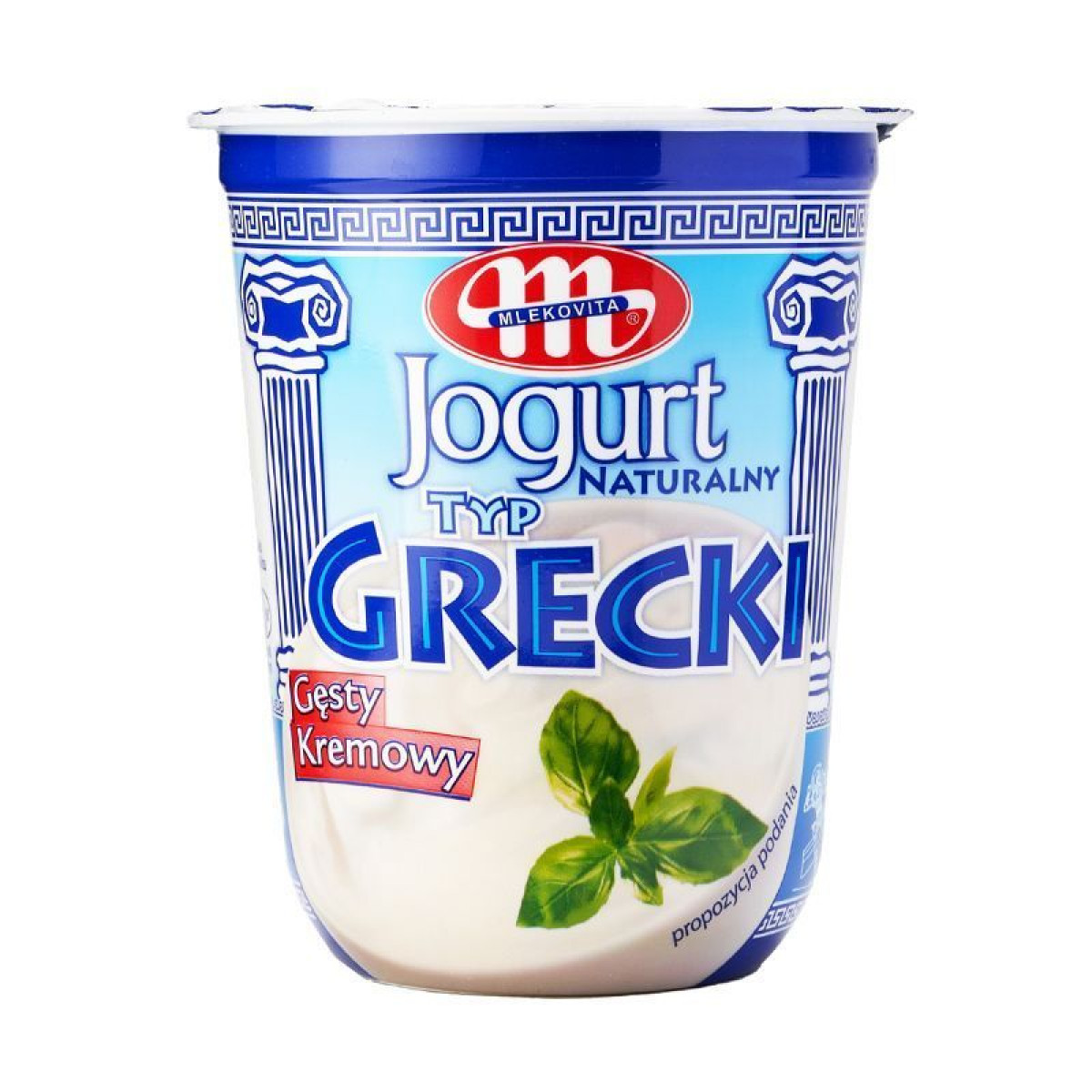 Йогурт "Mlekovita" грецький, 400г, Польща