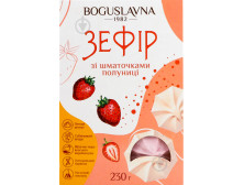 Зефір "Богуславна" зі шматочками полуниці, 230г