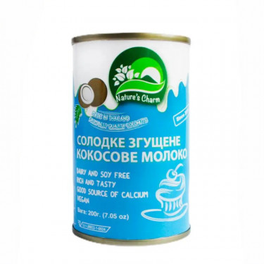 Згущене молоко "Nature`s Charm" Кокосове, 200г, Таїланд