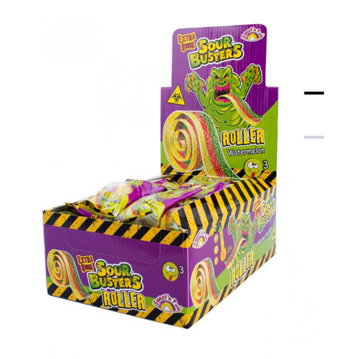 Жув.гумка "Johny Bee" Sour Buster Roller watermelon,20 г, Польща