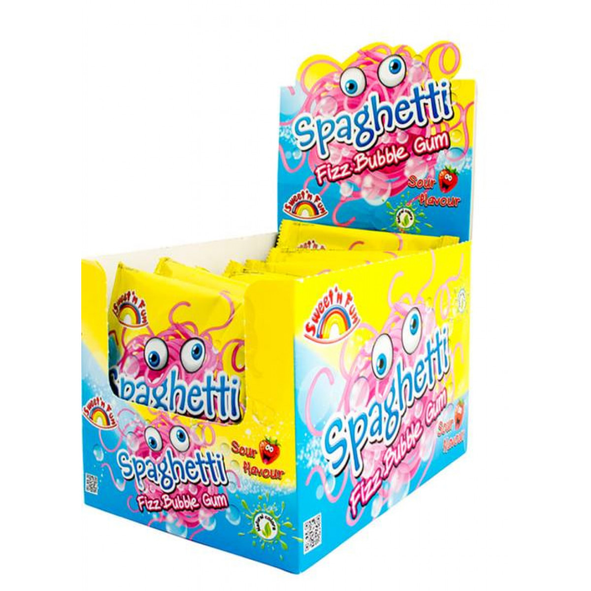 Жув.гумка "Johny Bee" Spaghetti Fizz bubble gum, 35 г, Польща