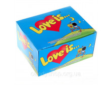 Жув. гумка "Love is" банан та полуниця,  25 г