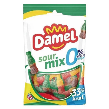 Жув. цукерки "Damel" sour mix без цукру, 90 г, Іспанія