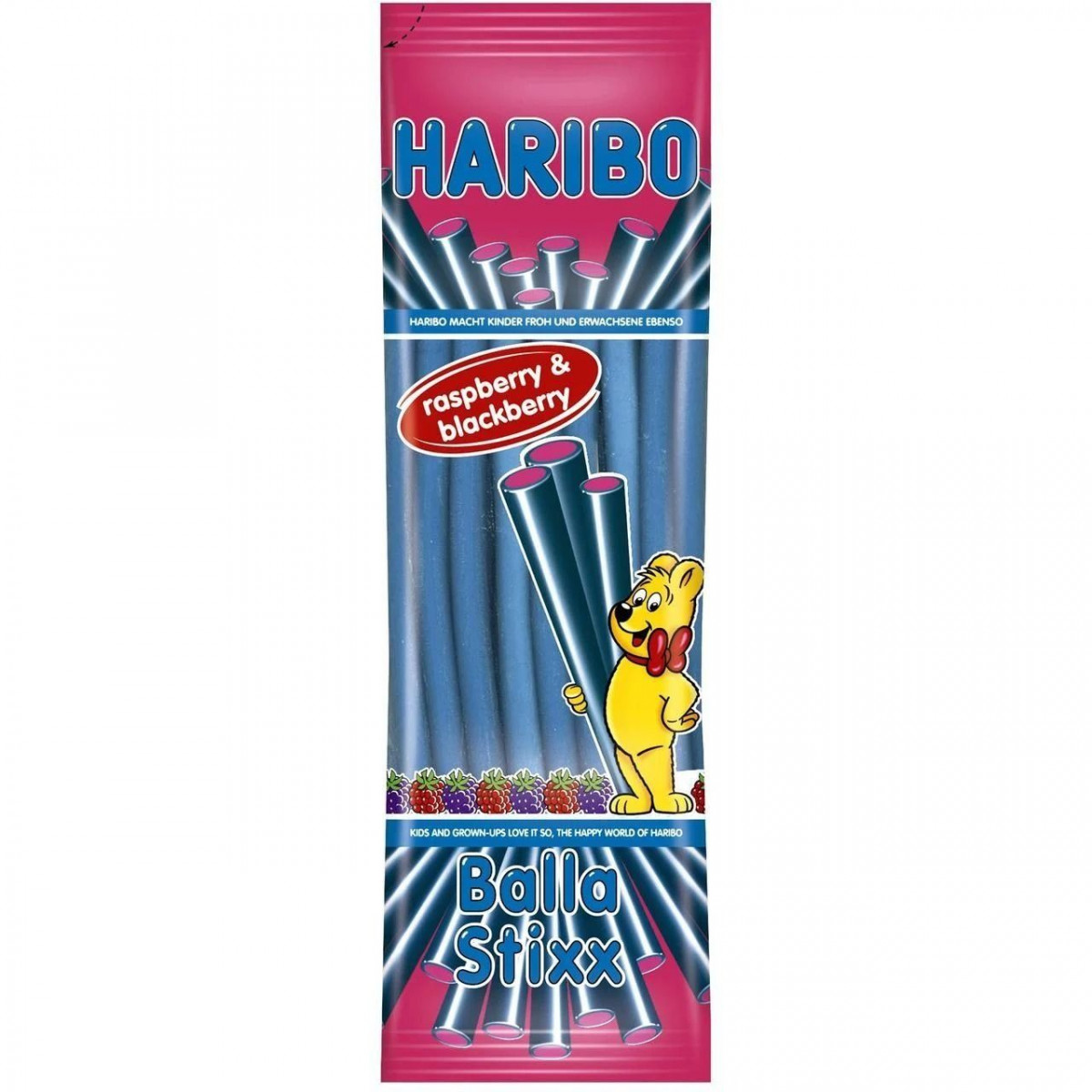 Жув. Цукерки "Haribo" Ball Stixx Rapberry, 200g, Німеччина
