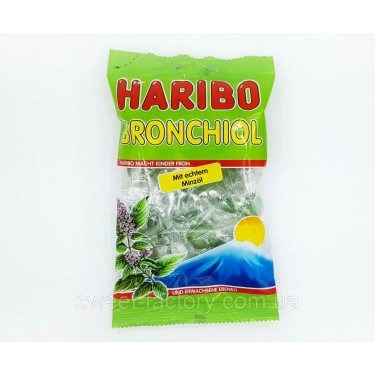 Жув. Цукерки "Haribo" Bronchiol Mit, 100г, Німеччина