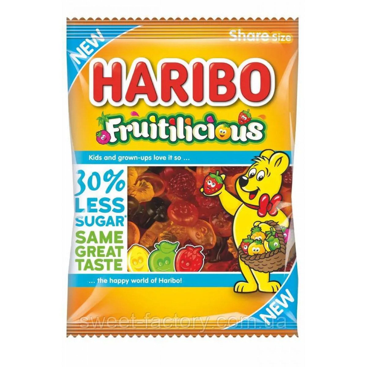 Жув. Цукерки "Haribo" Fruitilicious, 160г, Німеччина