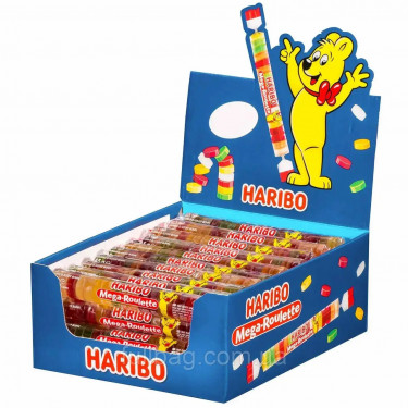 Жув. Цукерки "Haribo" Mega-Roulette,.45g, Німеччина