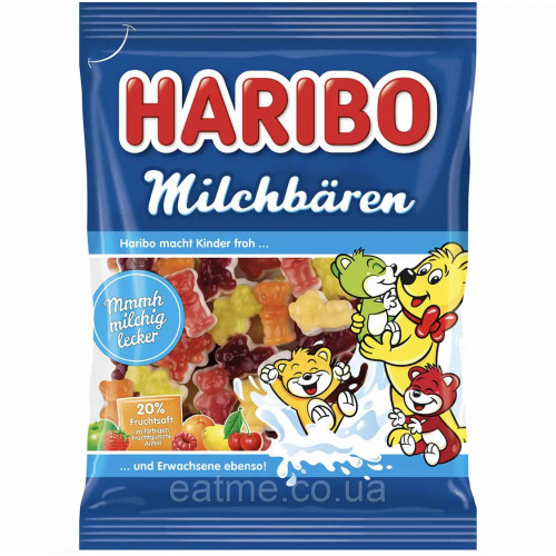 Жув. Цукерки "Haribo" Mleczne Misie, 175g