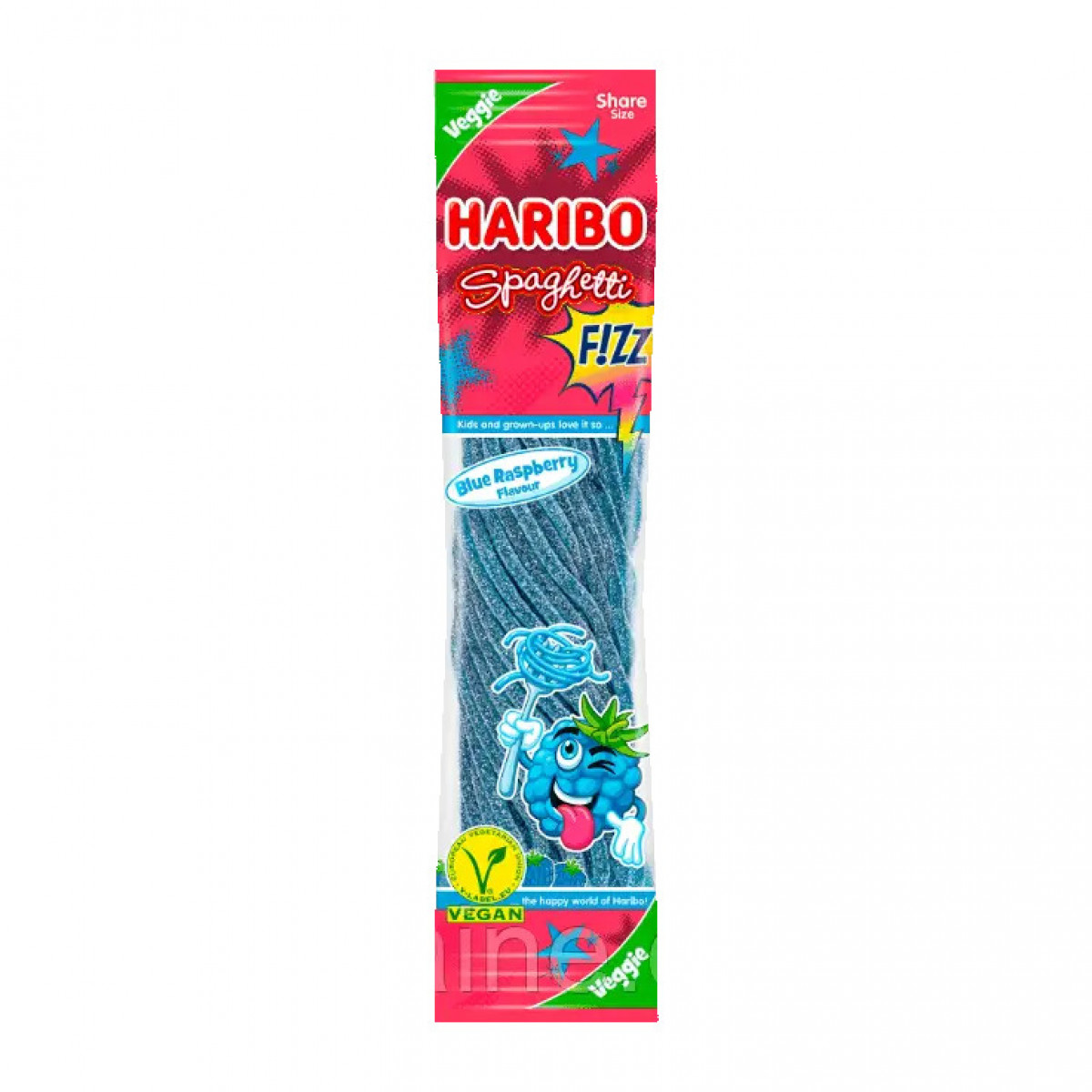 Жув. цукерки "Haribo" Spaghetti Blue Raspberry, 200г, Німеччина