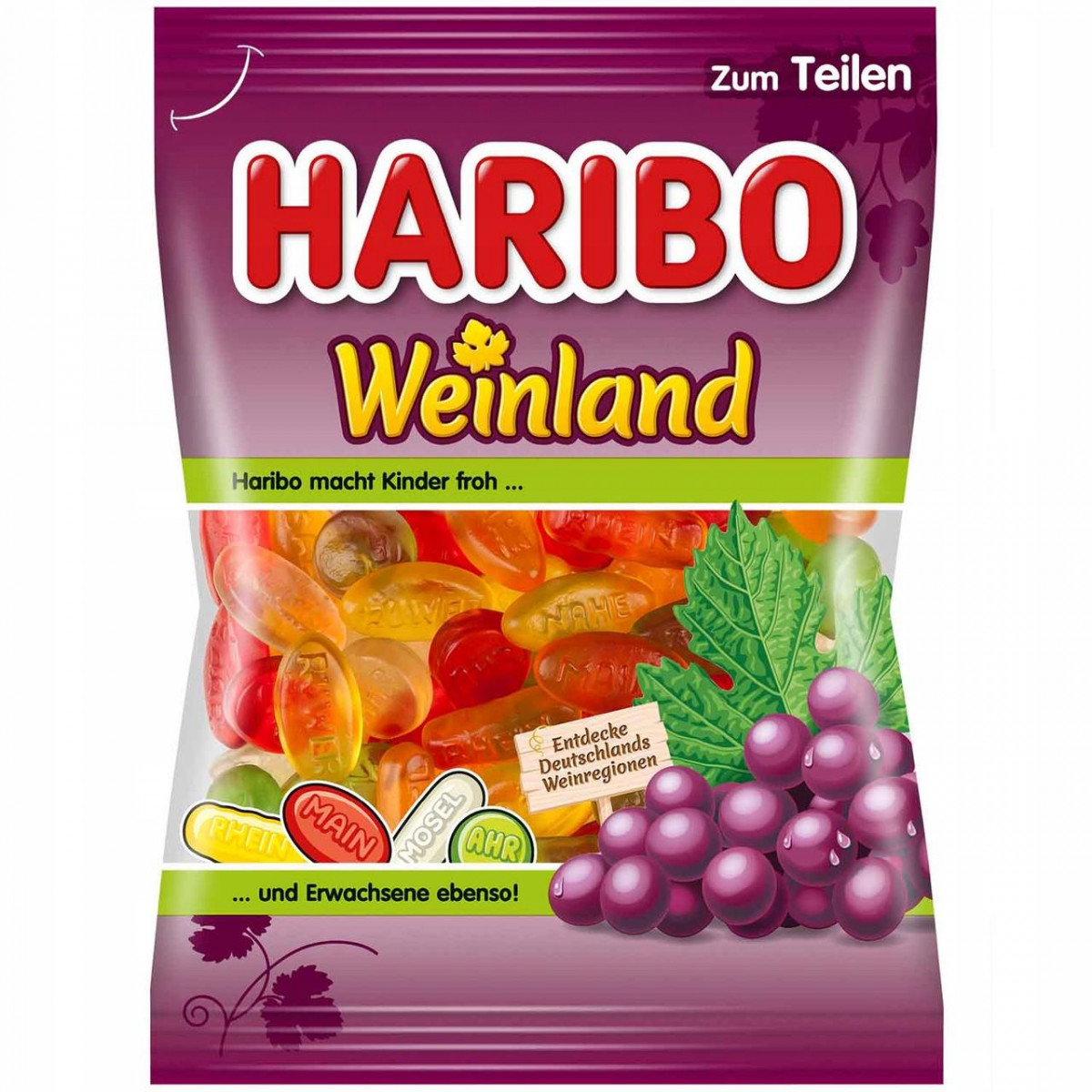 Жув. Цукерки "Haribo" Weinland, 175г, Німеччина