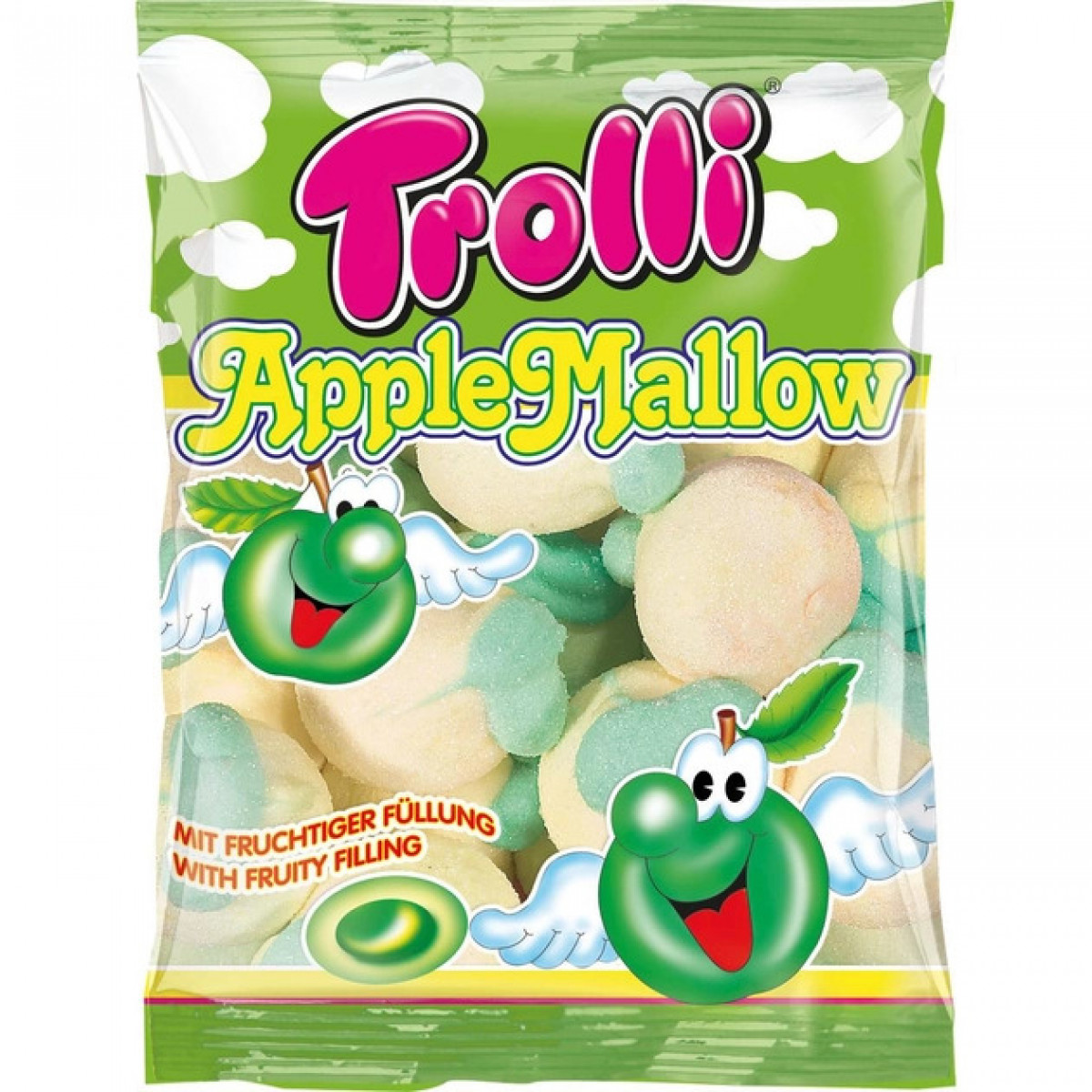 Жув. цукерки "Trolli" Apple Mallow, 150 г, Німеччина