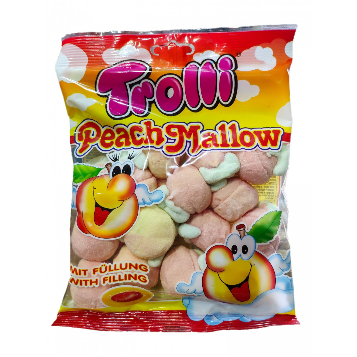 Жув. цукерки "Trolli" Peach Mallow, 150г, Німеччина