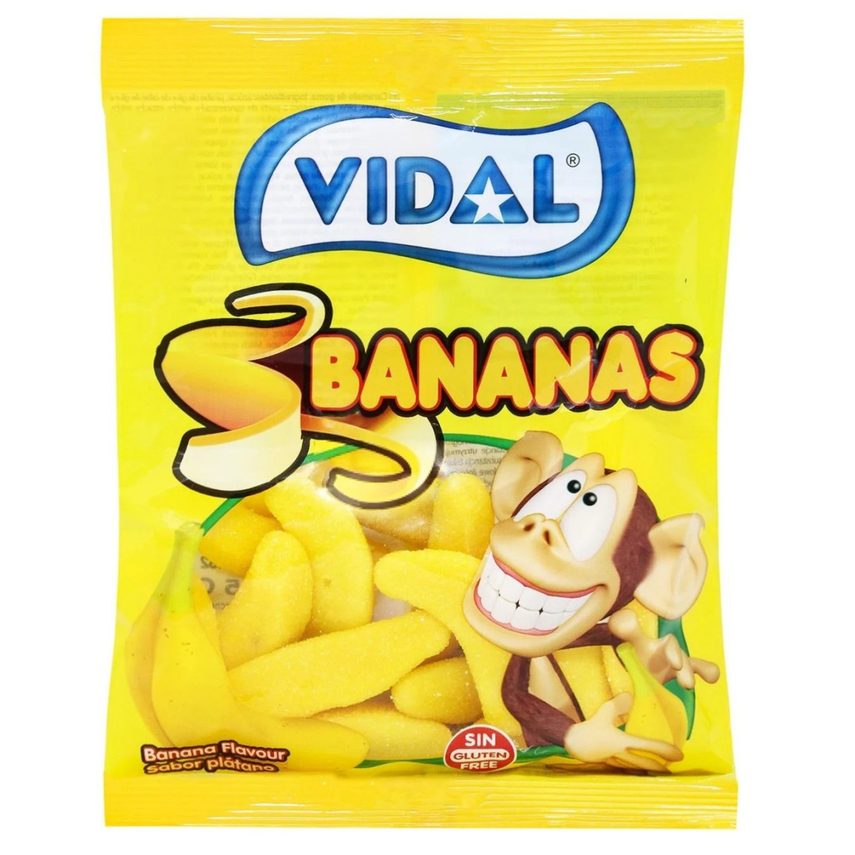 Жув. цукерки "Vidal" Банани, 100г, Іспанія