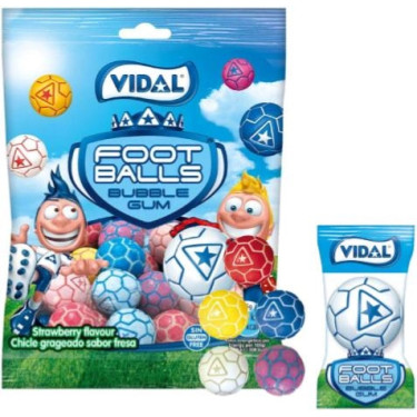Жув. цукерки "Vidal" Fooot Balls, 100г, Іспанія
