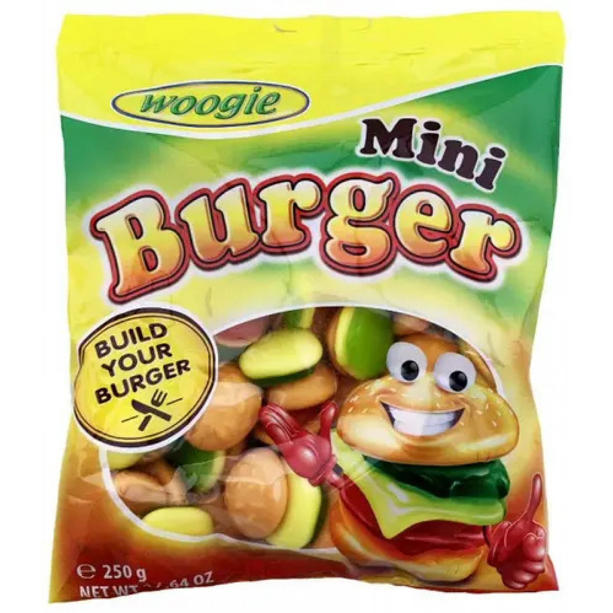 Жув. цукерки "Woogie" burger, 250g, Австрія