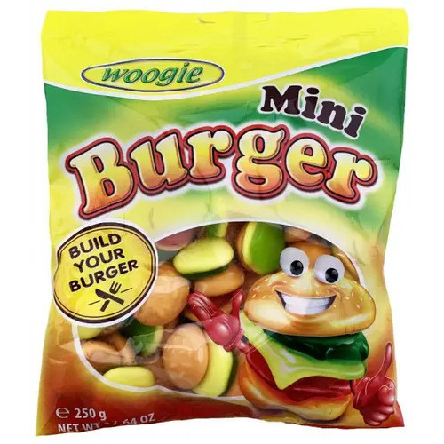 Жув. цукерки "Woogie" burger, 250g