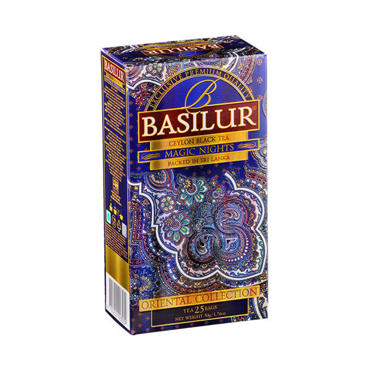 Чай "Basilur"чорний, Східна колекція"Магія ночі" 25шт*2г, Шрі-Ланка
