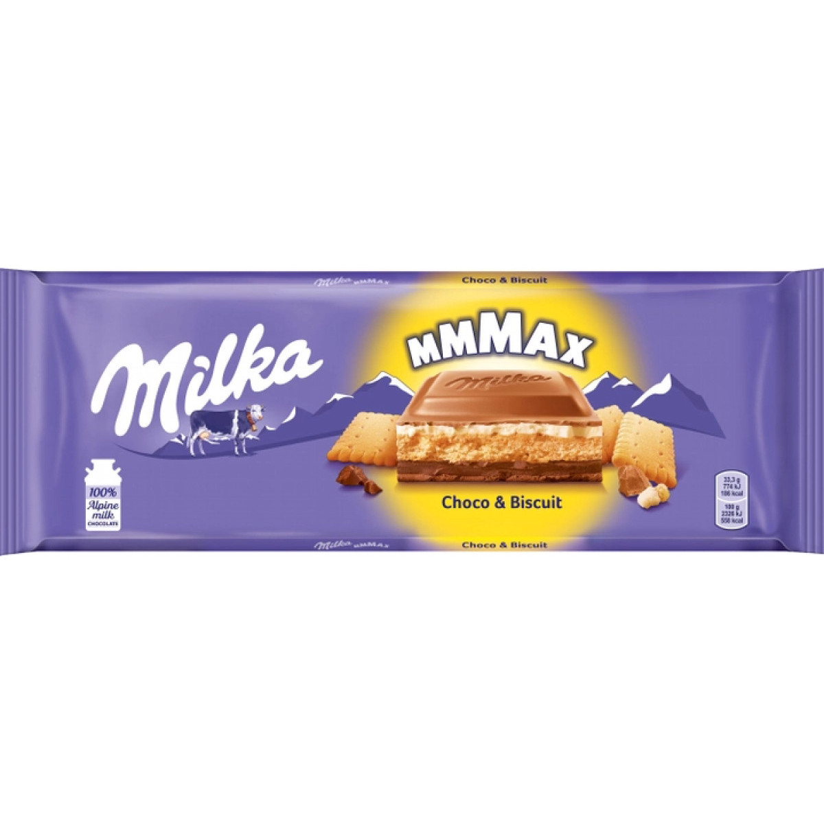 Шоколад "Milka" Choco Biscuit, 300g, Швейцарія