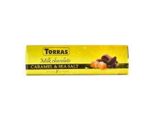 Шоколад "Torras" молочний з сіллю та карамеллю, 300г