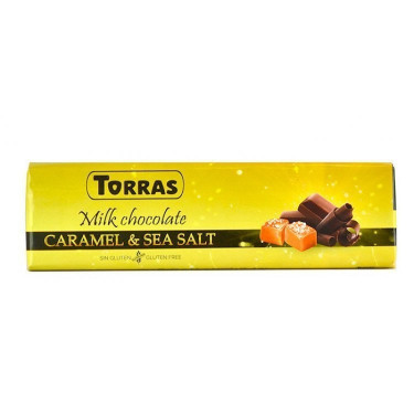 Шоколад "Torras" молочний з сіллю та карамеллю, 300г, Іспанія