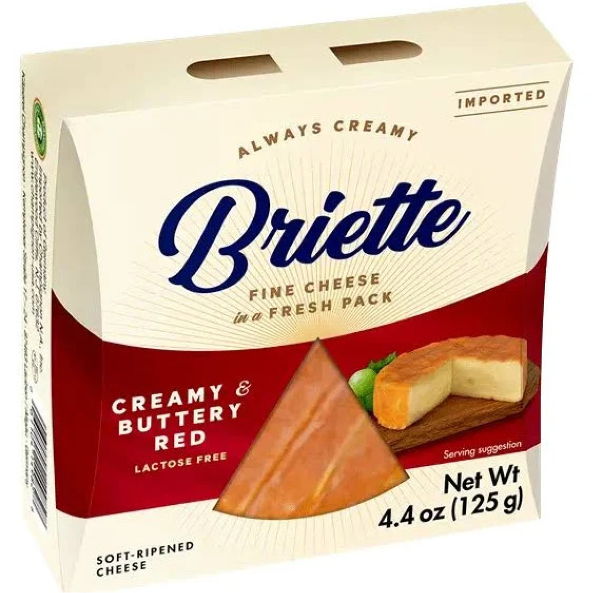 Сир з пліснявою "Briette" Creamy&Buttery Red, 125г, Німеччина
