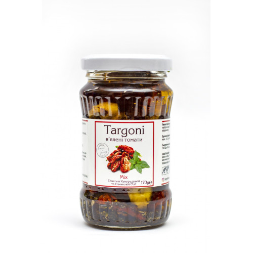 В'ялені томати "Targoni" в оливковой олії "Mix", 170г