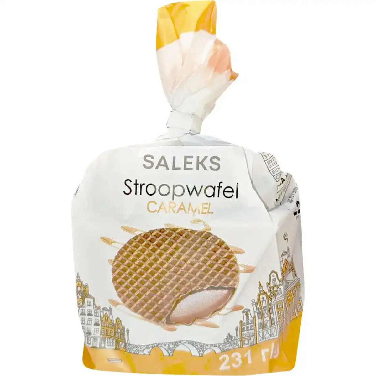 Вафлі "Салекс" Stroopwafel карамельні 231г, Україна