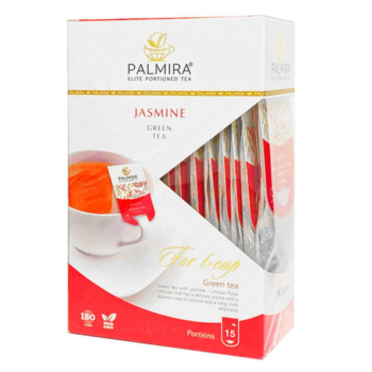 Чай "Palmira" Зелений Жасмин, 15шт, Україна