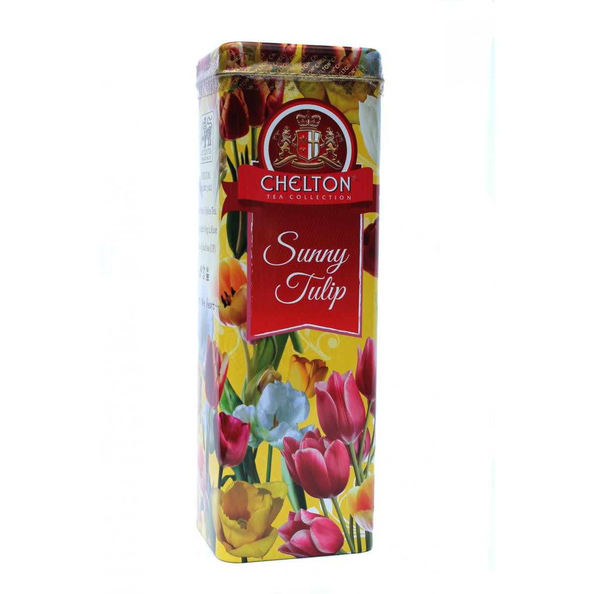 Чай "Chelton" 80% чорний і 20% зелений "Ваза з Тюльпанам" ЖБ , 100г, Шрі-Ланка