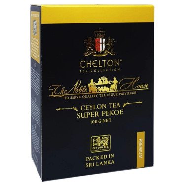 Чай "Chelton" Благородний Будинок Чорний середній лист Super Pekoe,100г, Шрі-Ланка