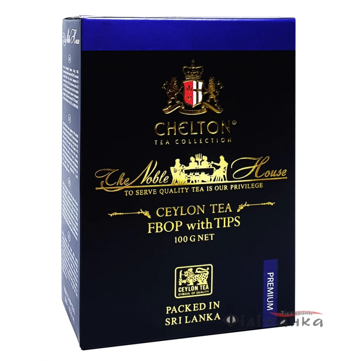 Чай "Chelton" Благородний Будинок Чорний середній лист,100г, Шрі-Ланка