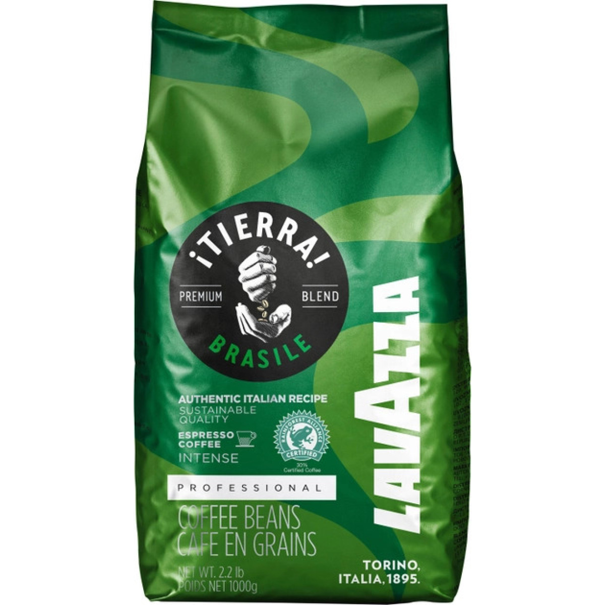 Кава "Lavazza" Tierra Brasil Blend, 1кг, Італія
